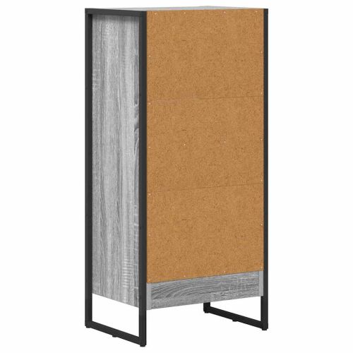 Шкаф за книги Сив Сонома 80 x 30 x 155 см Инженерно дърво