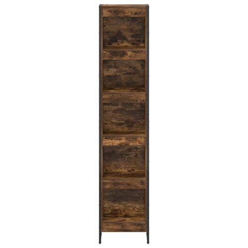 Шкаф за книги Димящ дъб 80 x 30 x 155 см Инженерно дърво