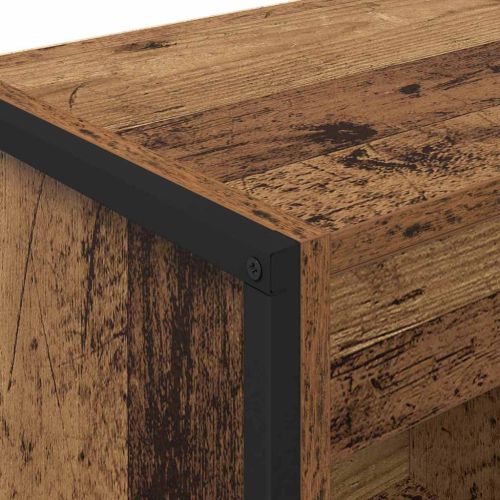 Шкаф за книги Старо дърво 80 x 30 x 155 см Инженерно дърво