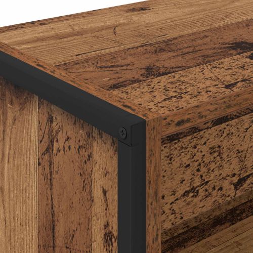 Шкаф за книги Старо дърво 80 x 30 x 155 см Инженерно дърво