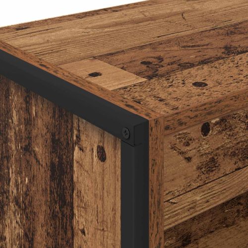 Шкаф за книги Старо дърво 80 x 30 x 155 см Инженерно дърво