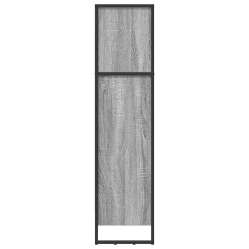 Шкаф за книги Сив Сонома 80 x 30 x 155 см Инженерно дърво