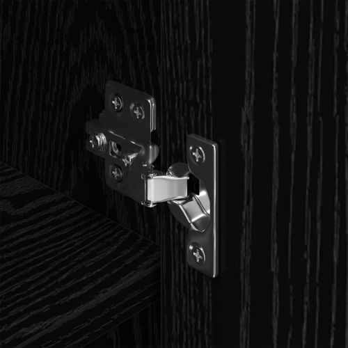 Шкаф за обувки Черния дъб 79 x 36 x 100 см Инженерно дърво