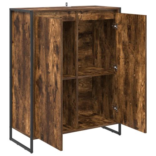 Шкаф за обувки Димящ дъб 79 x 36 x 100 см Инженерно дърво