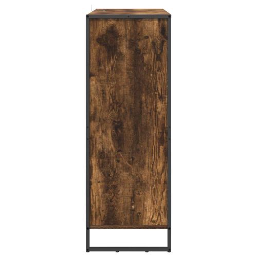 Шкаф за обувки Димящ дъб 79 x 36 x 100 см Инженерно дърво