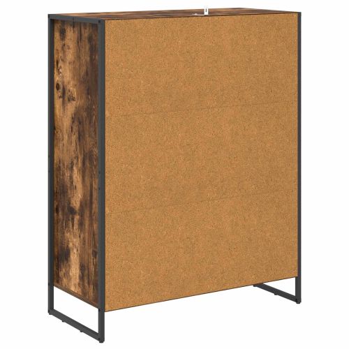 Шкаф за обувки Димящ дъб 79 x 36 x 100 см Инженерно дърво