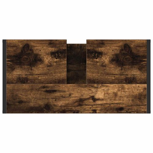 Шкаф за баня с врата Димящ дъб 60 x 30 x 60 cm Инженерно дърво