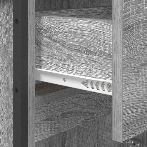 Шкаф за баня Сив Сонома 40 x 30 x 180 см Инженерно дърво