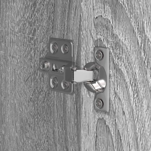 Шкаф за баня Сив Сонома 40 x 30 x 180 см Инженерно дърво