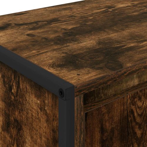 ТВ шкаф Димящ дъб 140 x 36 x 49.5 см Инженерно дърво