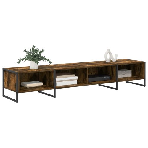 ТВ шкаф Димящ дъб 170.5 x 36 x 30.5 см Инженерно дърво