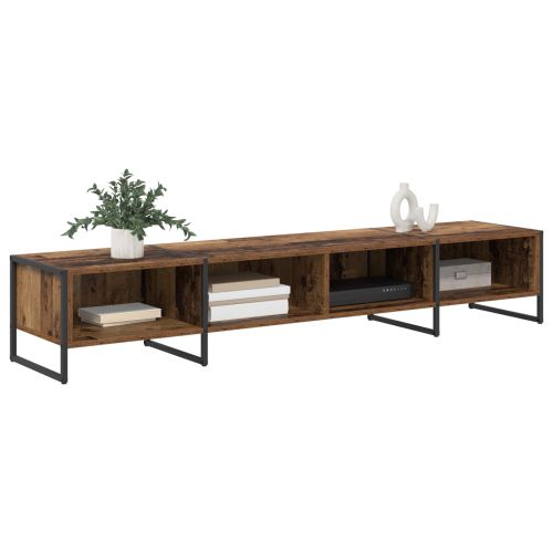 ТВ шкаф Старо дърво 170.5 x 36 x 30.5 см Инженерно дърво
