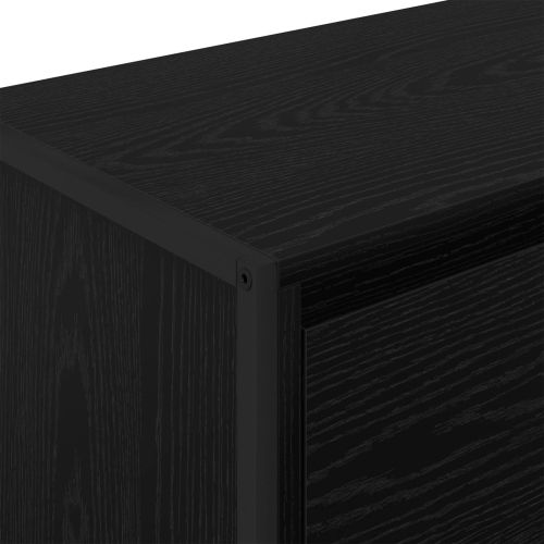 Страничен шкаф Черния дъб 79 x 36 x 75 см Инженерно дърво
