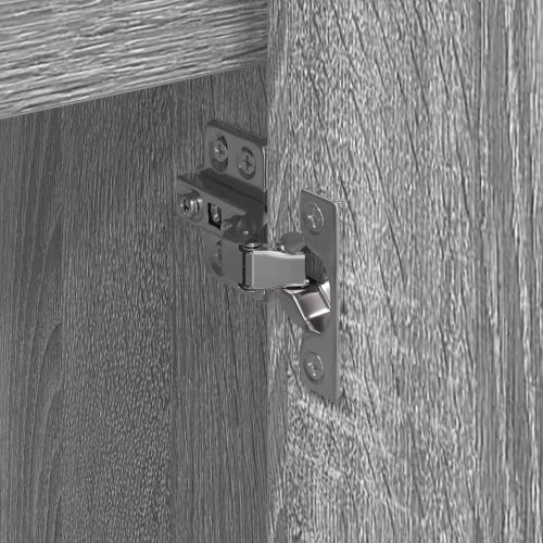 Страничен шкаф Сив Сонома 96,5 x 30 x 75 см Инженерно дърво