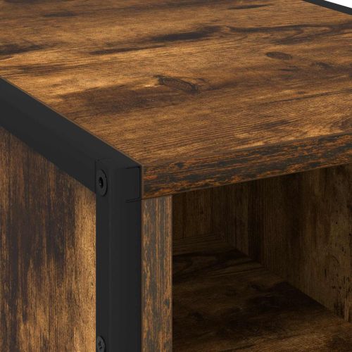 Нощно шкафче 2 pcs Димящ дъб 39.5 x 30 x 50 см Инженерно дърво