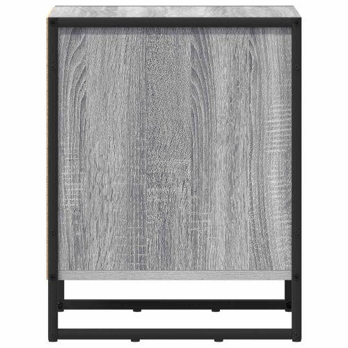 Нощно шкафче 2 pcs Сив Сонома 39.5 x 30 x 50 см Инженерно дърво