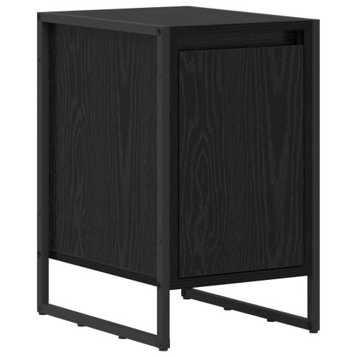 Нощно шкафче 2 pcs Черния дъб 39,5 x 30 x 50 см Инженерно дърво