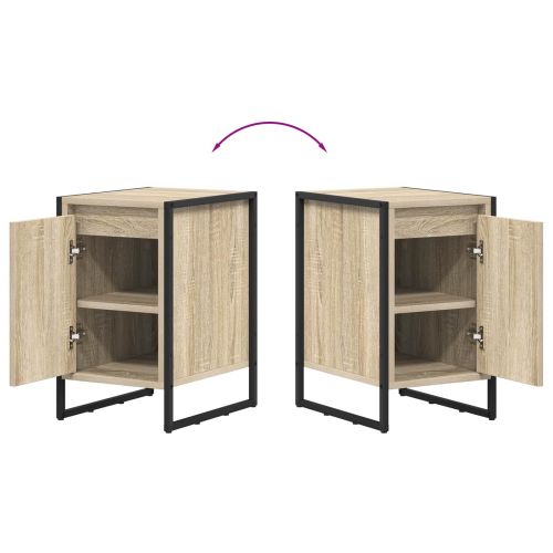 Нощно шкафче 2 pcs Сонома 39,5 x 30 x 50 см Инженерно дърво
