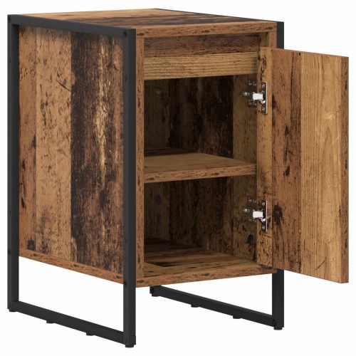 Нощно шкафче 2 pcs Старо дърво 39,5 x 30 x 50 см