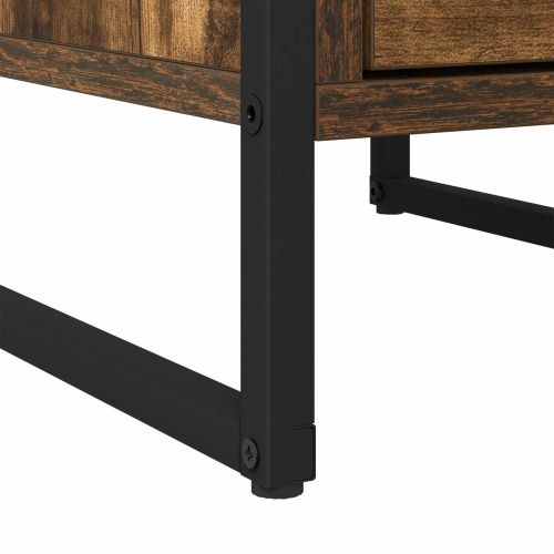 Нощно шкафче 2 pcs Димящ дъб 39,5 x 30 x 50 см Инженерно дърво