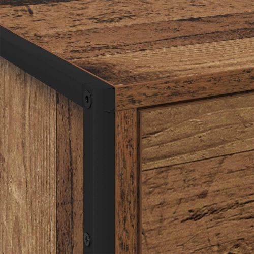 Нощно шкафче с чекмедже 2 pcs Старо дърво 50 x 39.5 x 50 см