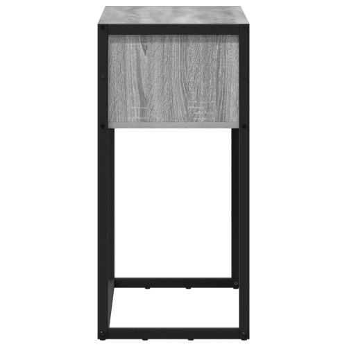 Крайна масичка Сив Сонома 100 x 36 x 75 см Инженерно дърво
