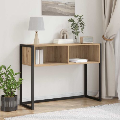 Крайна масичка Дъб Артизан 100 x 36 x 75 см Инженерно дърво