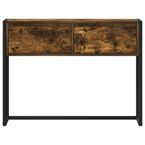 Крайна масичка Димящ дъб 100 x 36 x 75 см Инженерно дърво