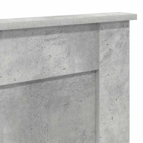 Облегалка за глава Циментено сиво 200 cm Инженерно дърво