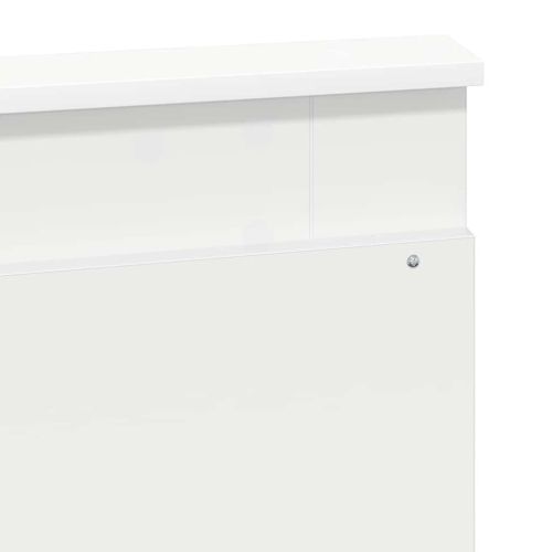 Облегалка за глава с таблото Бяло 150 cm Инженерно дърво