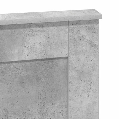 Облегалка за глава Циментено сиво 135 cm Инженерно дърво