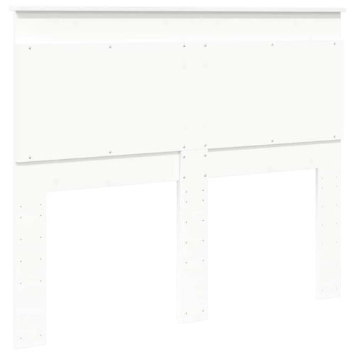 Облегалка за глава с таблото Бяло 120 cm Инженерно дърво