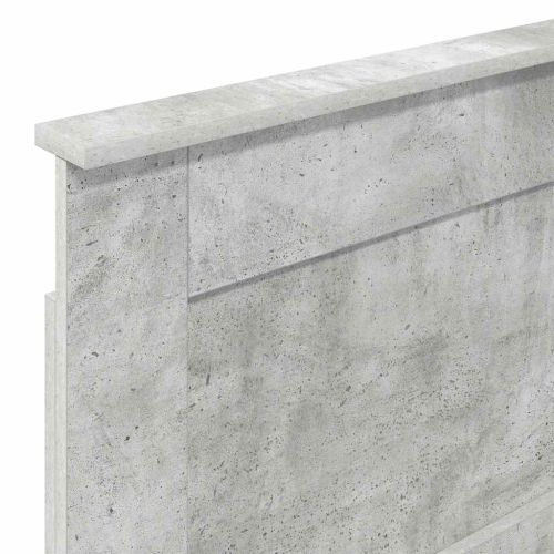 Облегалка за глава Циментено сиво 100 cm Инженерно дърво