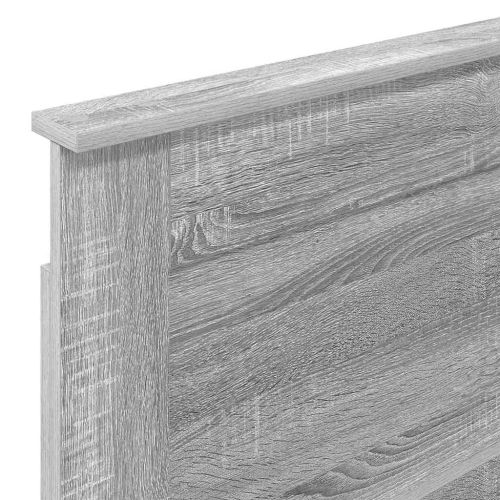 Облегалка за глава с таблото Сив Сонома 90 cm Инженерно дърво