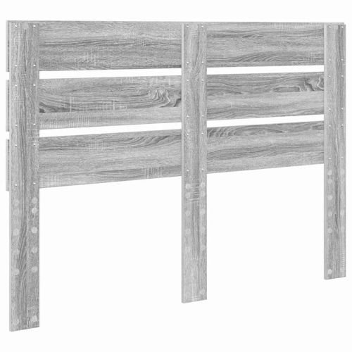 Облегалка за глава с таблото Сив Сонома 150 cm Инженерно дърво