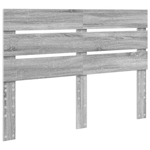 Облегалка за глава с таблото Сив Сонома 140 cm Инженерно дърво