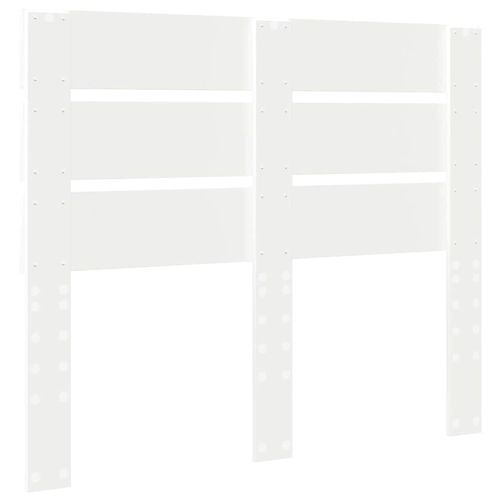 Облегалка за глава с таблото Бяло 120 cm Инженерно дърво