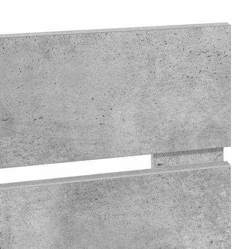 Облегалка за глава Циментено сиво 120 cm Инженерно дърво