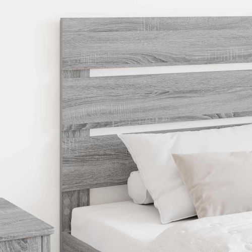 Облегалка за глава с таблото Сив Сонома 75 cm Инженерно дърво