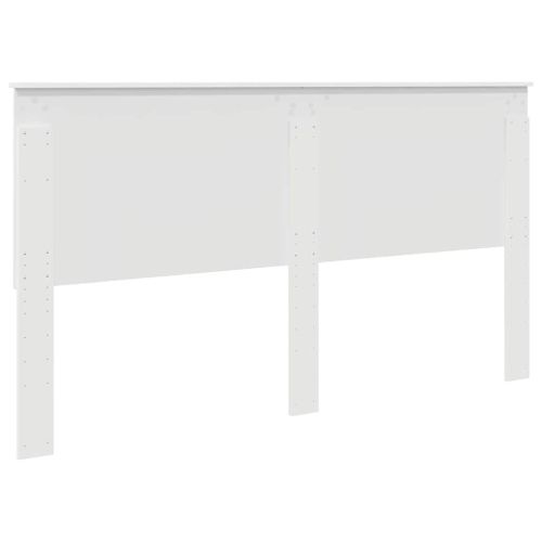 Облегалка за глава с таблото Бяло 200 cm Инженерно дърво