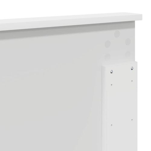 Облегалка за глава с таблото Бяло 135 cm Инженерно дърво