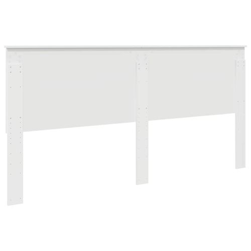 Облегалка за глава с таблото Гланц бяло 200 cm Инженерно дърво