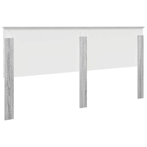 Облегалка за глава с таблото Сив Сонома 200 cm Инженерно дърво