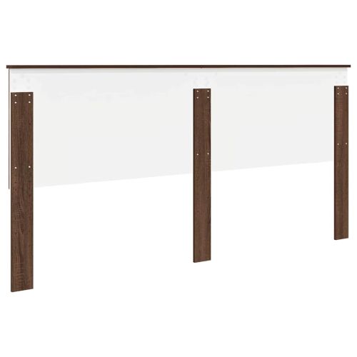 Облегалка за глава с таблото Кафяв дъб 200 cm Инженерно дърво