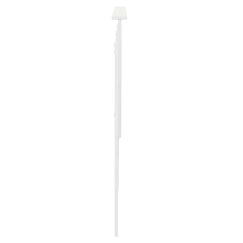 Облегалка за глава с таблото Гланц бяло 180 cm Инженерно дърво