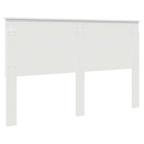 Облегалка за глава с таблото Гланц бяло 160 cm Инженерно дърво