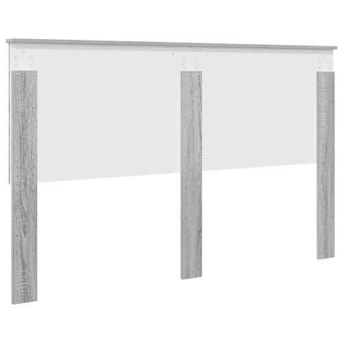 Облегалка за глава с таблото Сив Сонома 160 cm Инженерно дърво