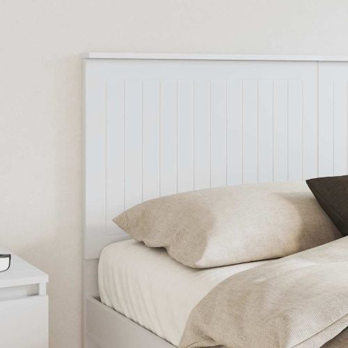 Облегалка за глава с таблото Бяло 150 cm Инженерно дърво