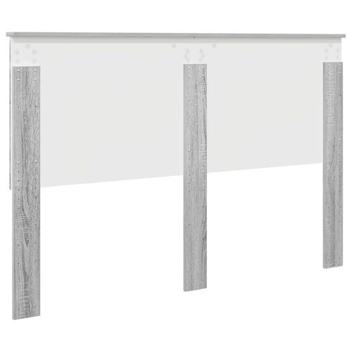 Облегалка за глава с таблото Сив Сонома 150 cm Инженерно дърво