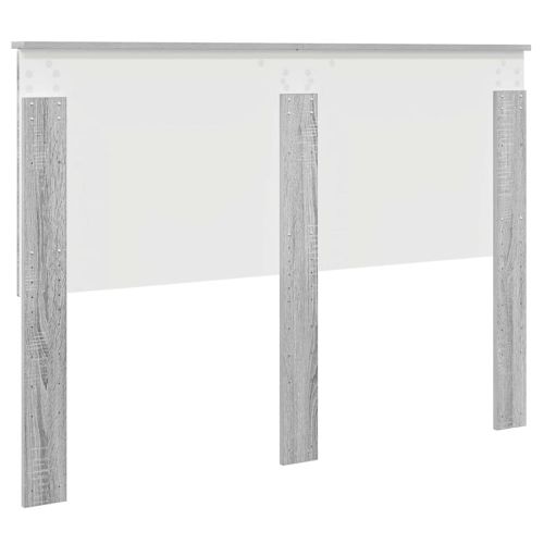 Облегалка за глава с таблото Сив Сонома 140 cm Инженерно дърво